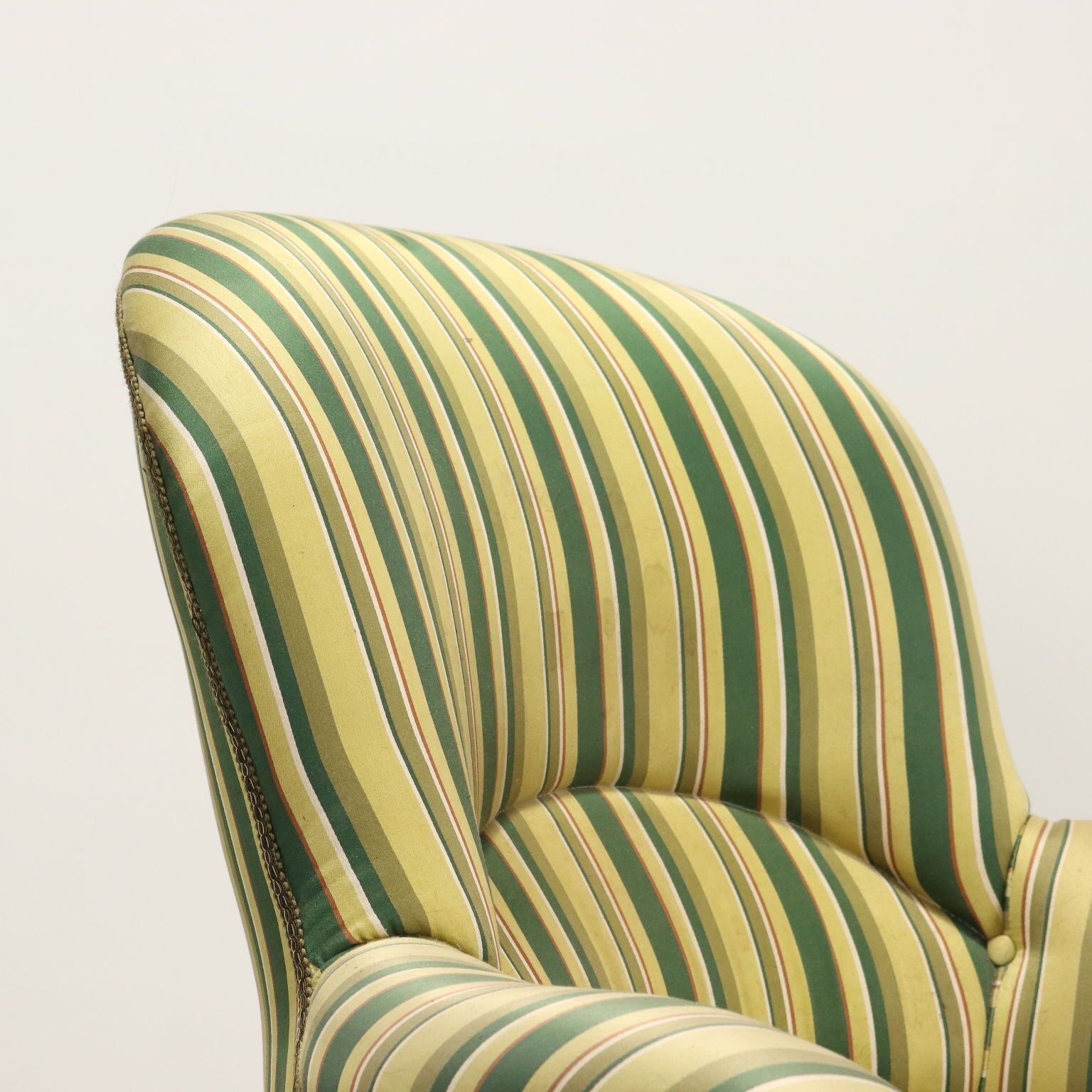 Antique Armchair Lacquered Wood Padding Italy Late XIX Century photo Furniture