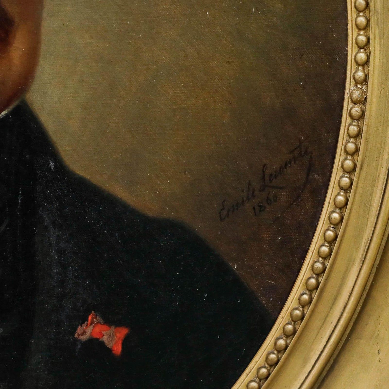 Emile Charles H. Lecomte Vernet (1821 1900) Fine 1860 Oil, A Refined Gentleman photo buy