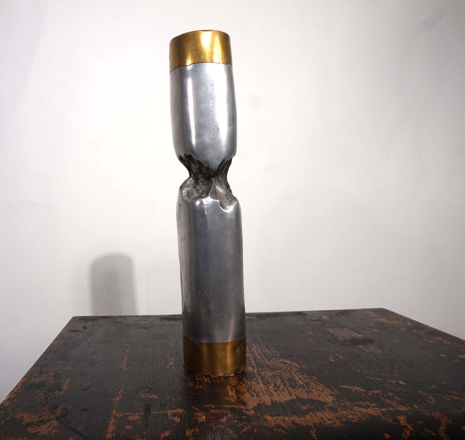 445.0 Marshall Disenos Sculpture Brutalist Candleholder By David Marshall, 1980 photo