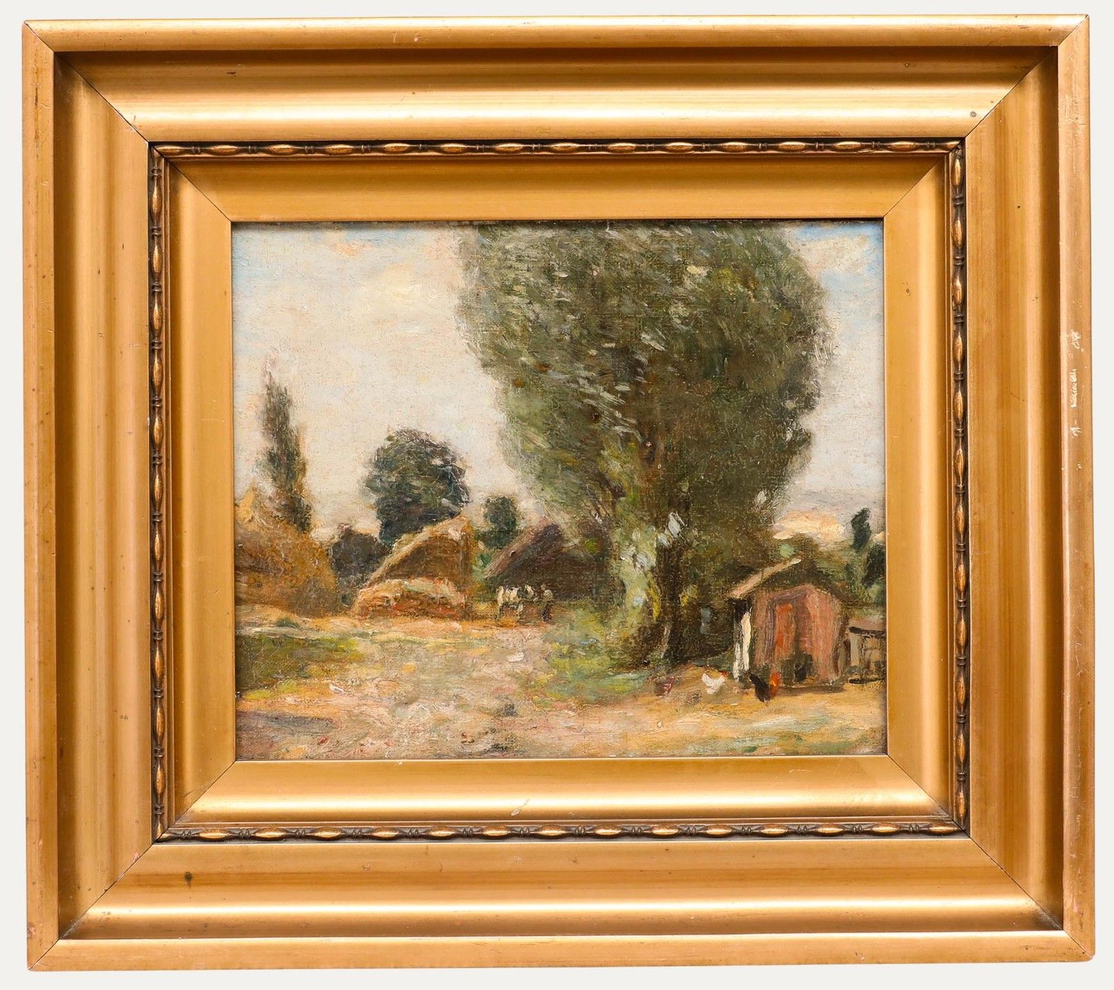 Frederick William Jackson (1859 1918) Late 19th Century Oil, The Chicken Coop