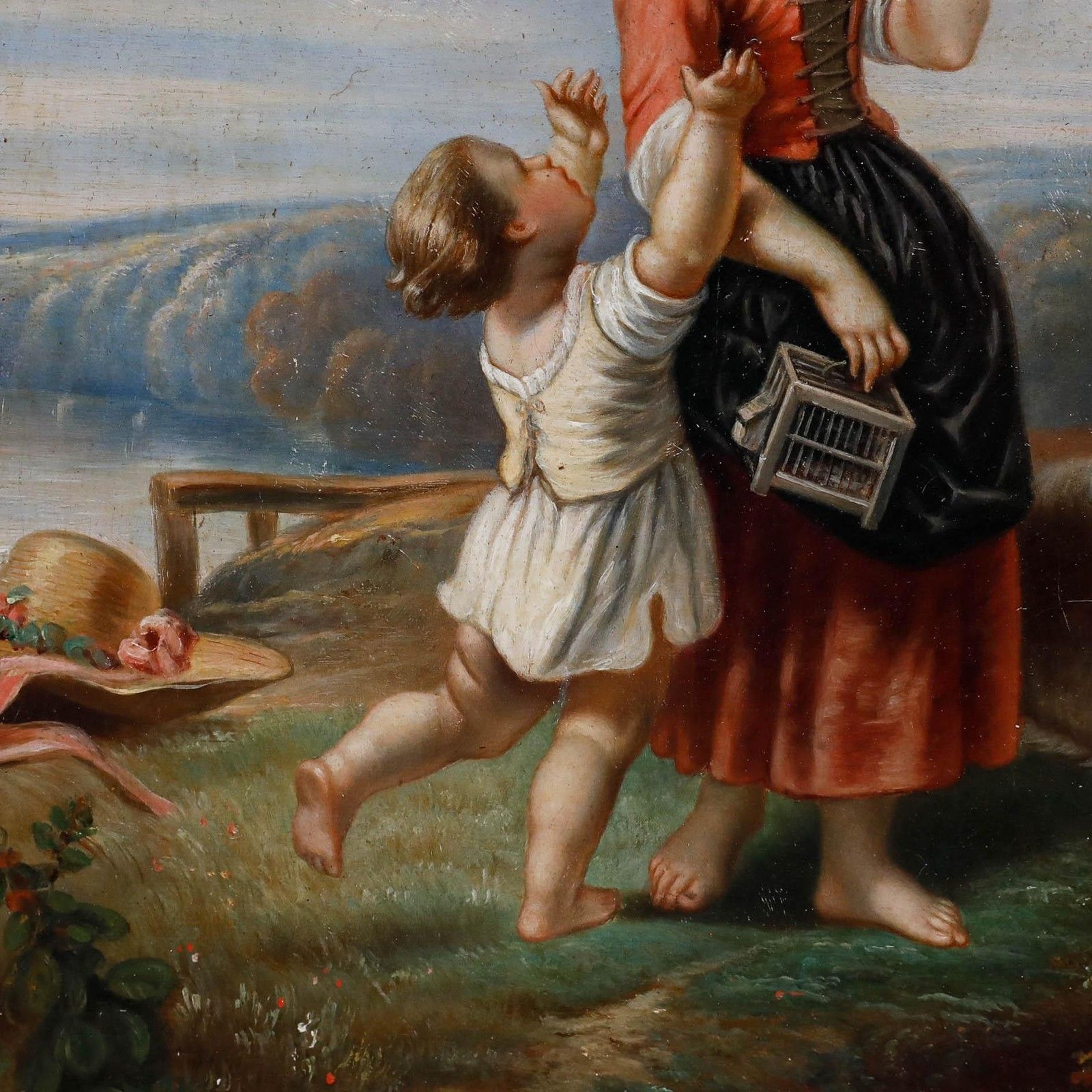 Circle Of Charles Theodore Frere (1814 1888)  19th Century Oil, The Pet Bird photo Art