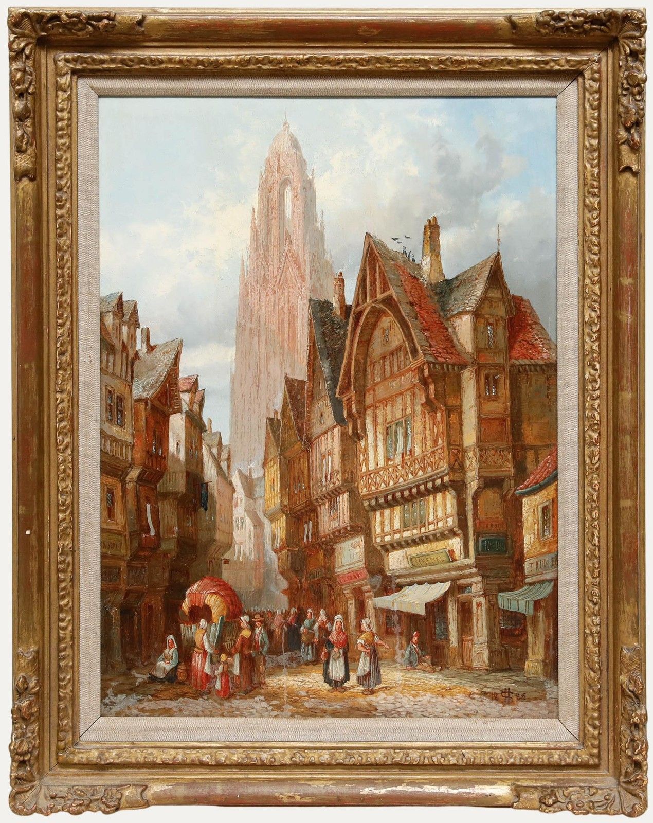 Henry Schafer (1854 1915) 1885 Oil, Frankfurt