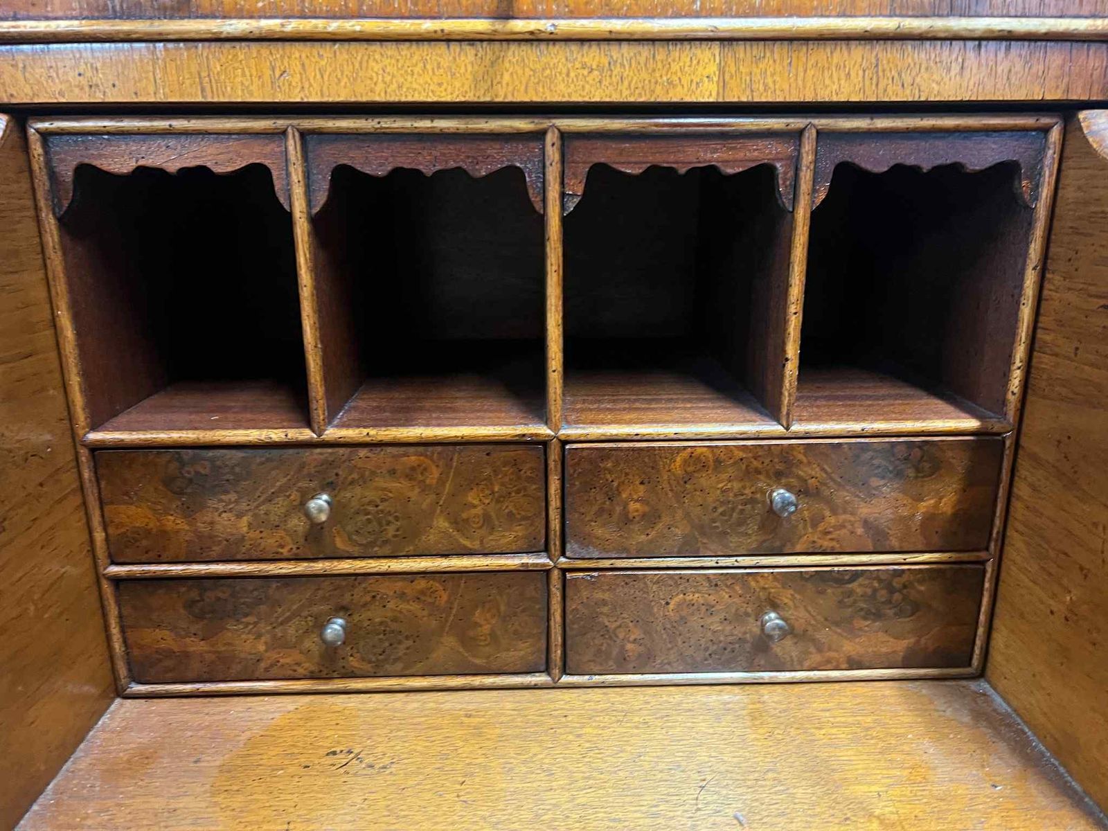 Walnut Wellington Style Secretaire Desk photo 450.0