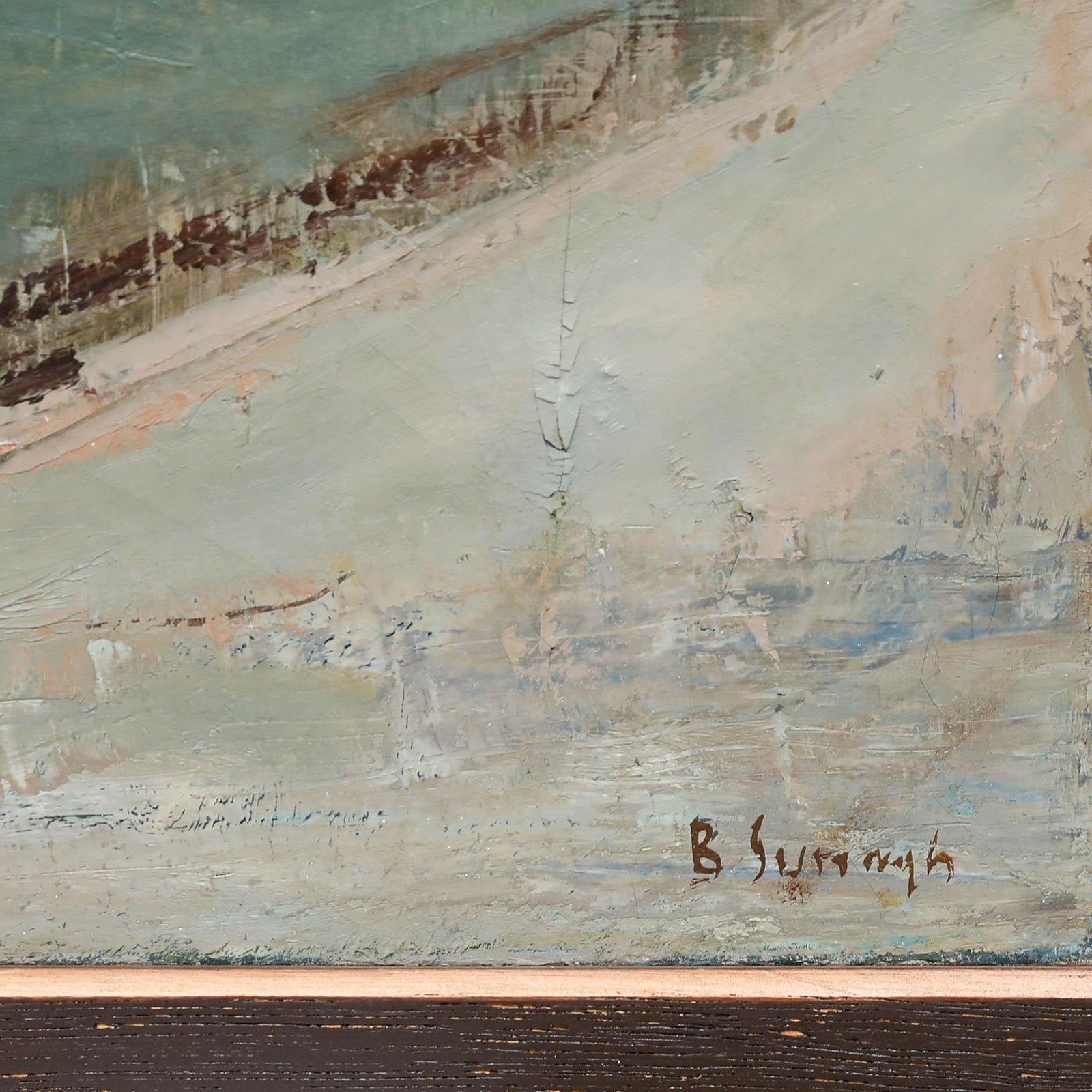 Beer Suringh (1906 1982) Framed Mid 20th Century Oil, Maasboulevard, Rotterdam photo buy