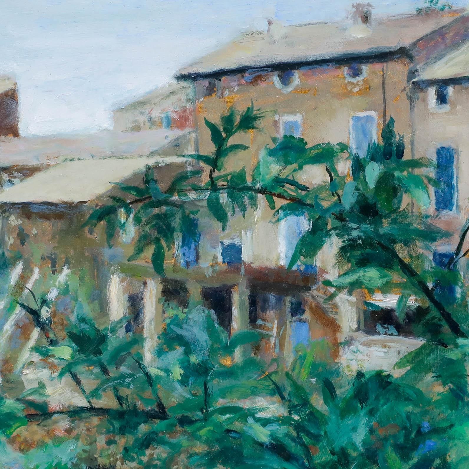 Pauline Plummer (B.1933) Framed 20th Century Oil, View From The Bushes photo Art