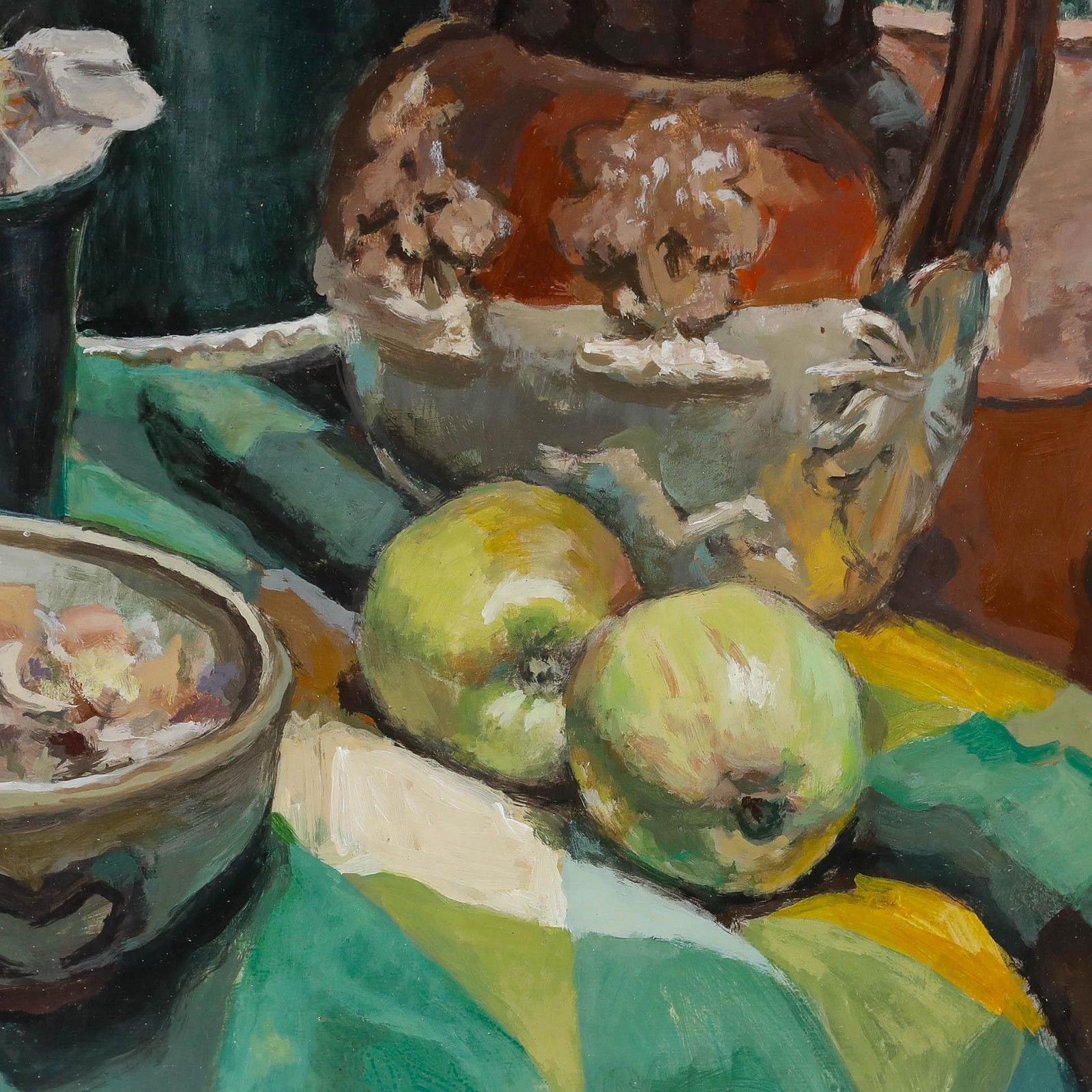 Pauline Plummer (B.1933) 20th Century Oil, Still Life With Cacti photo 550.0