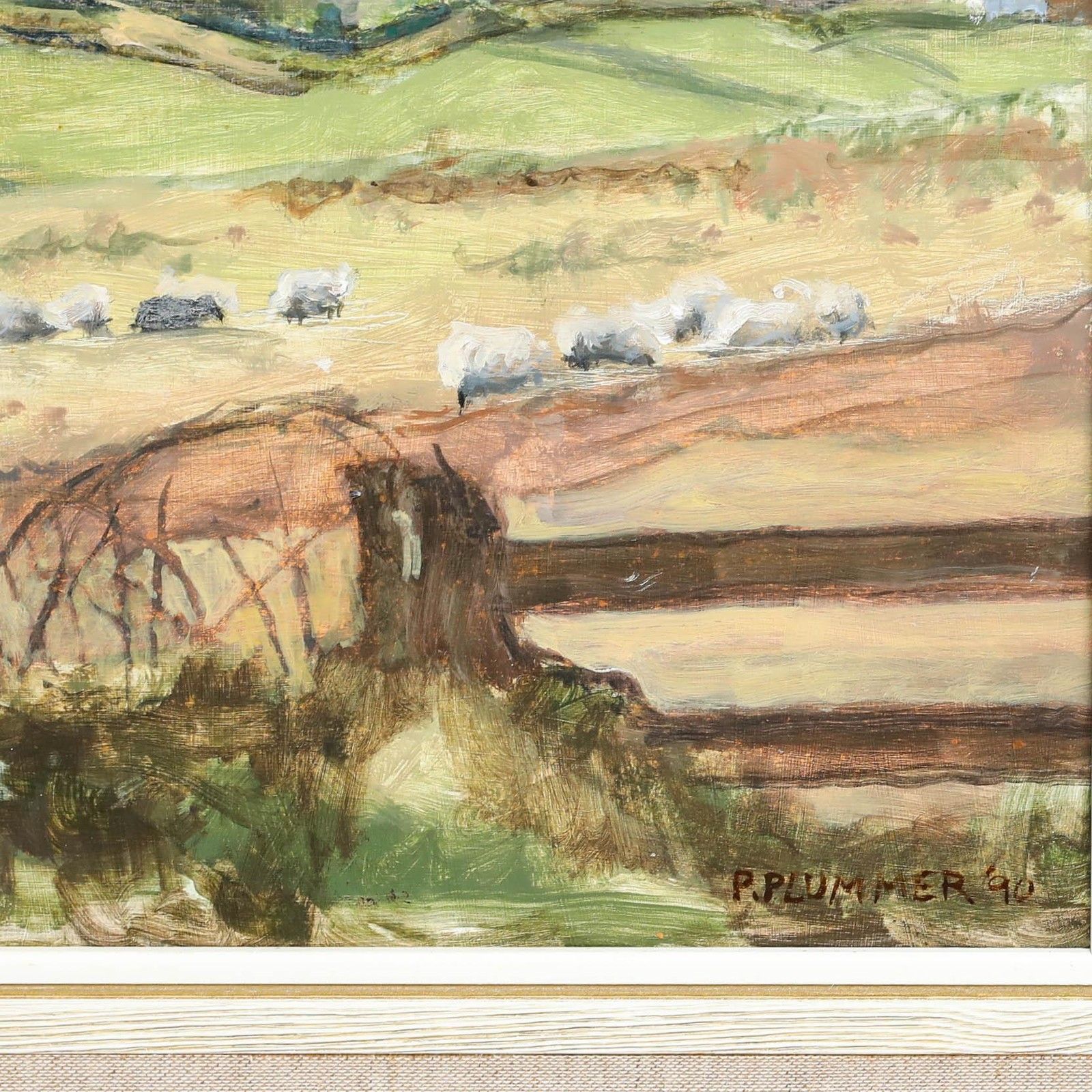 Pauline Plummer (B.1933) 1990 Oil, The Cottage, Honing Common, North Walsham photo vinterior