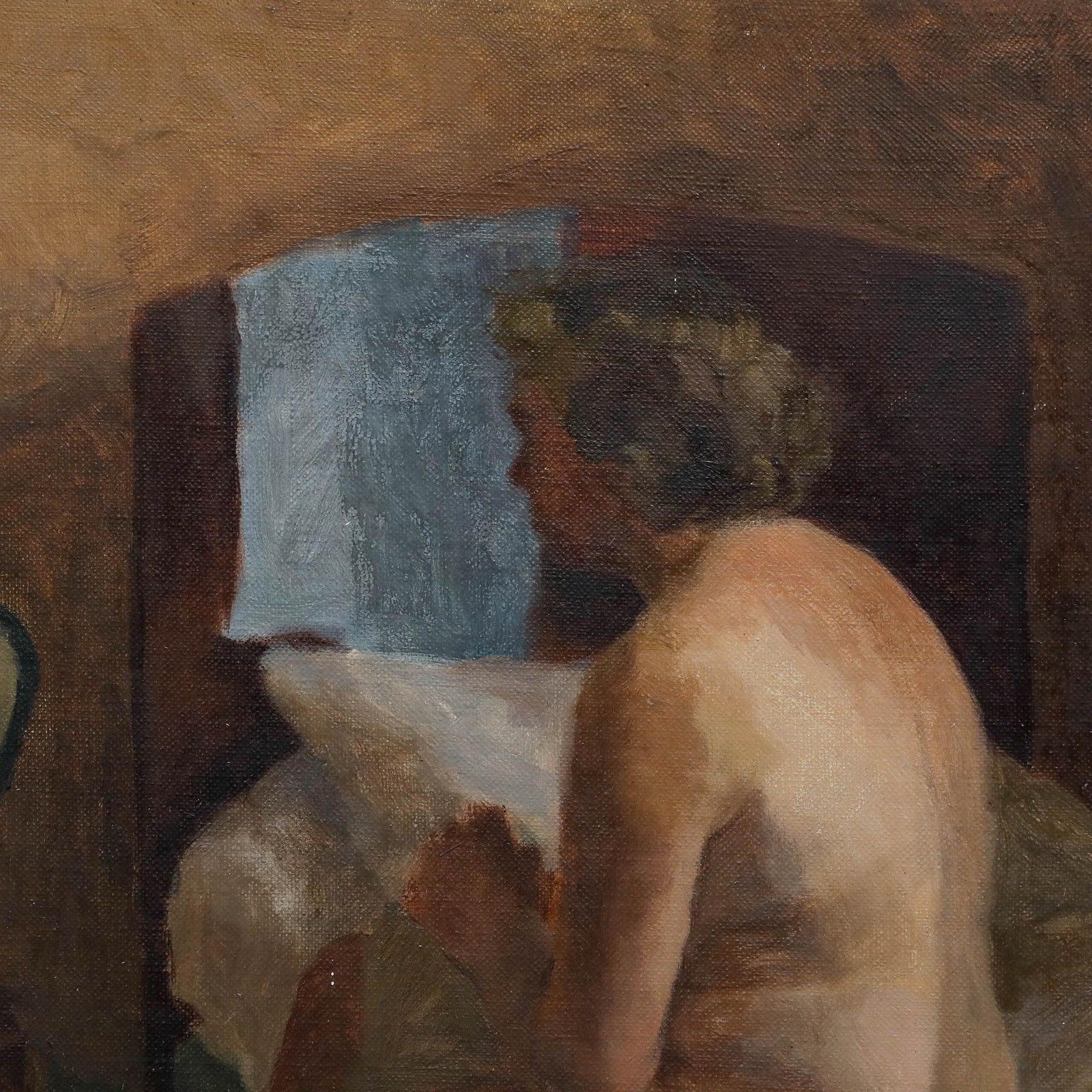 Pauline Plummer (B.1933) 20th Century Oil, Ready For Bed photo Art