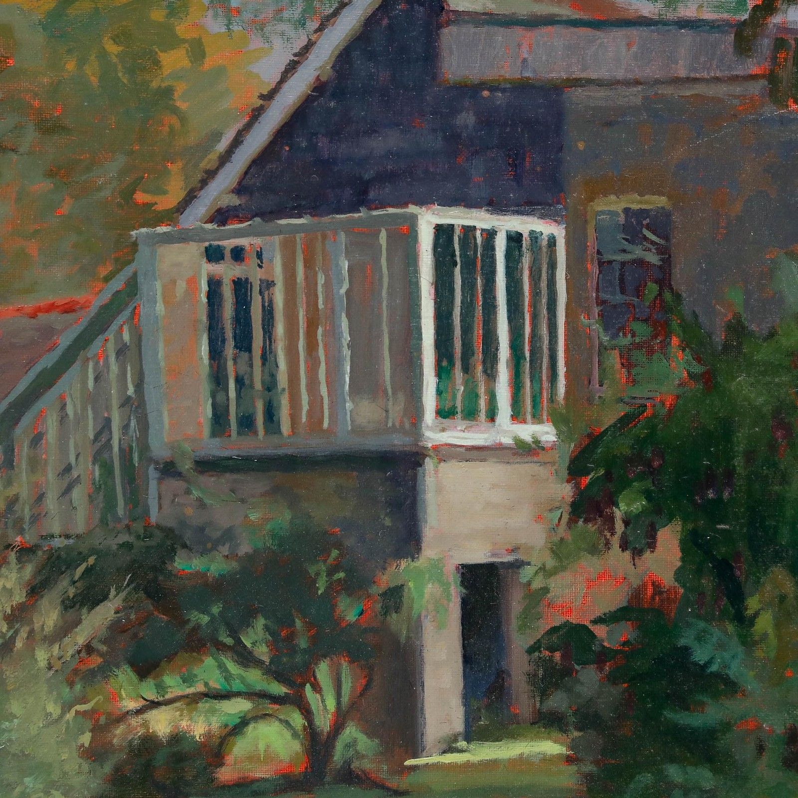 Pauline Plummer (B.1933) 2001 Oil, A Garden View photo Art