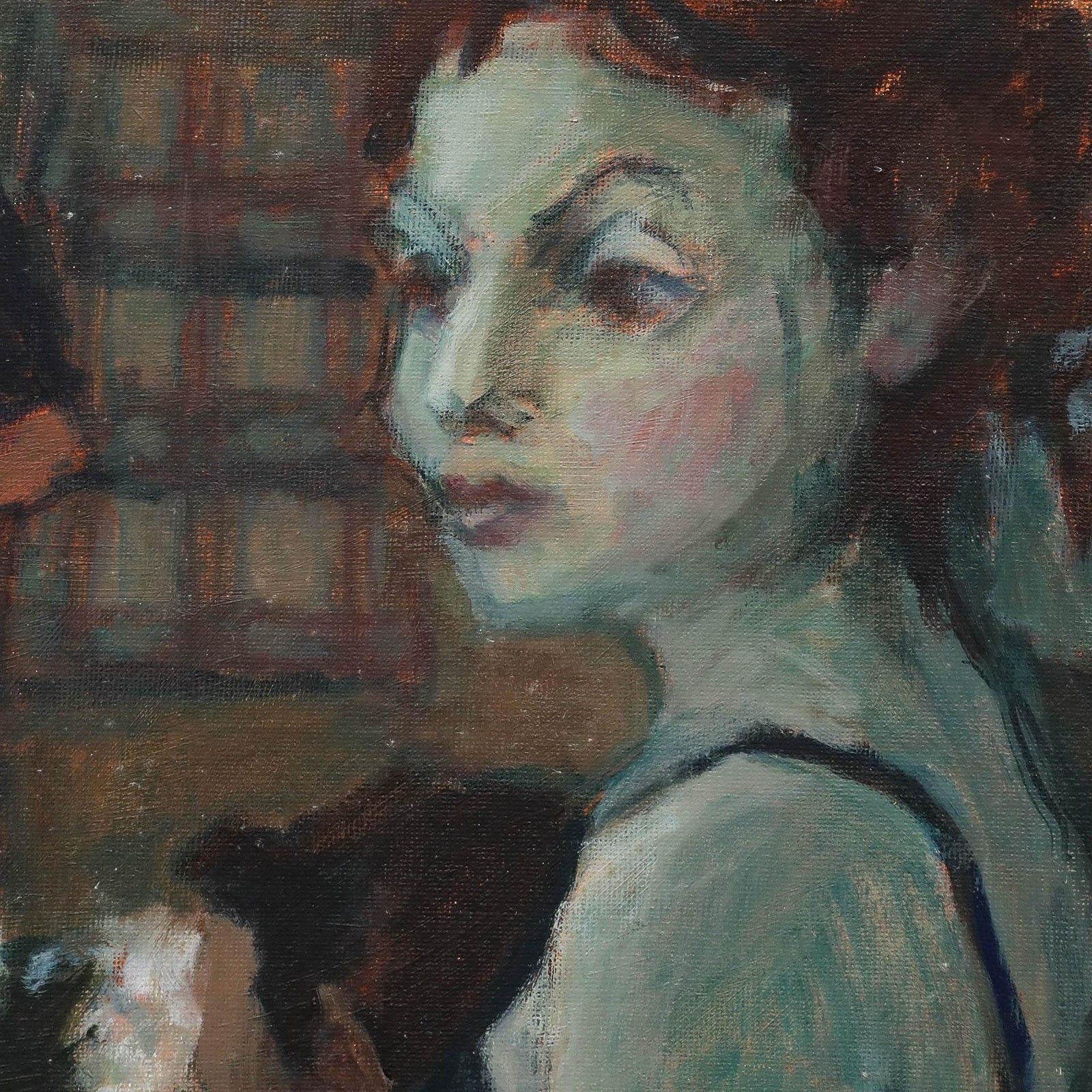 Pauline Plummer (B.1933) Contemporary Oil, Clelia photo 495.0