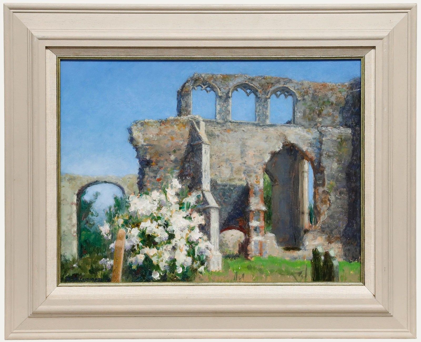 Pauline Plummer (B.1933) 2010 Oil, Abbey In Bloom