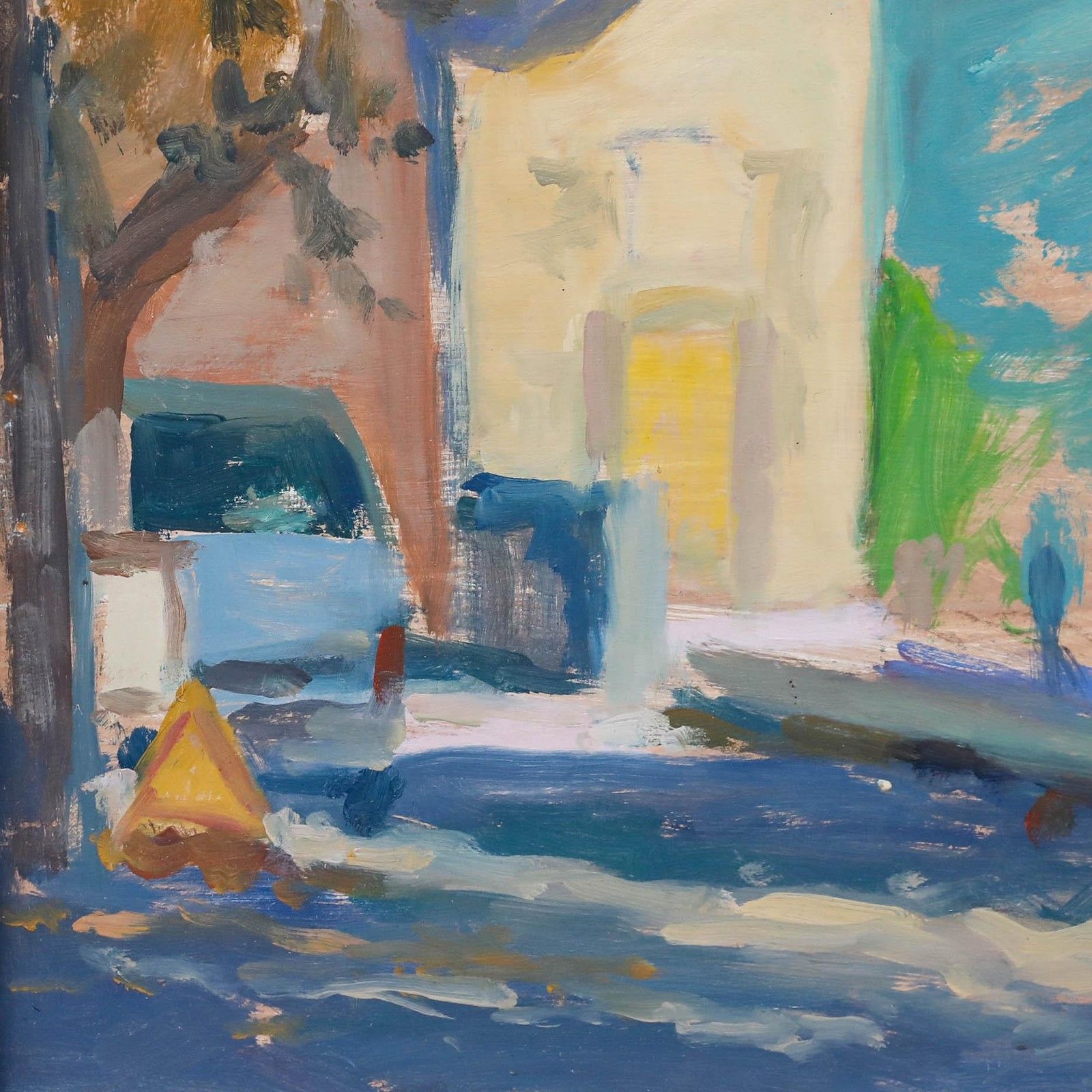 Pauline Plummer (B.1933) Framed 20th Century Oil, The Holiday Villa photo Art