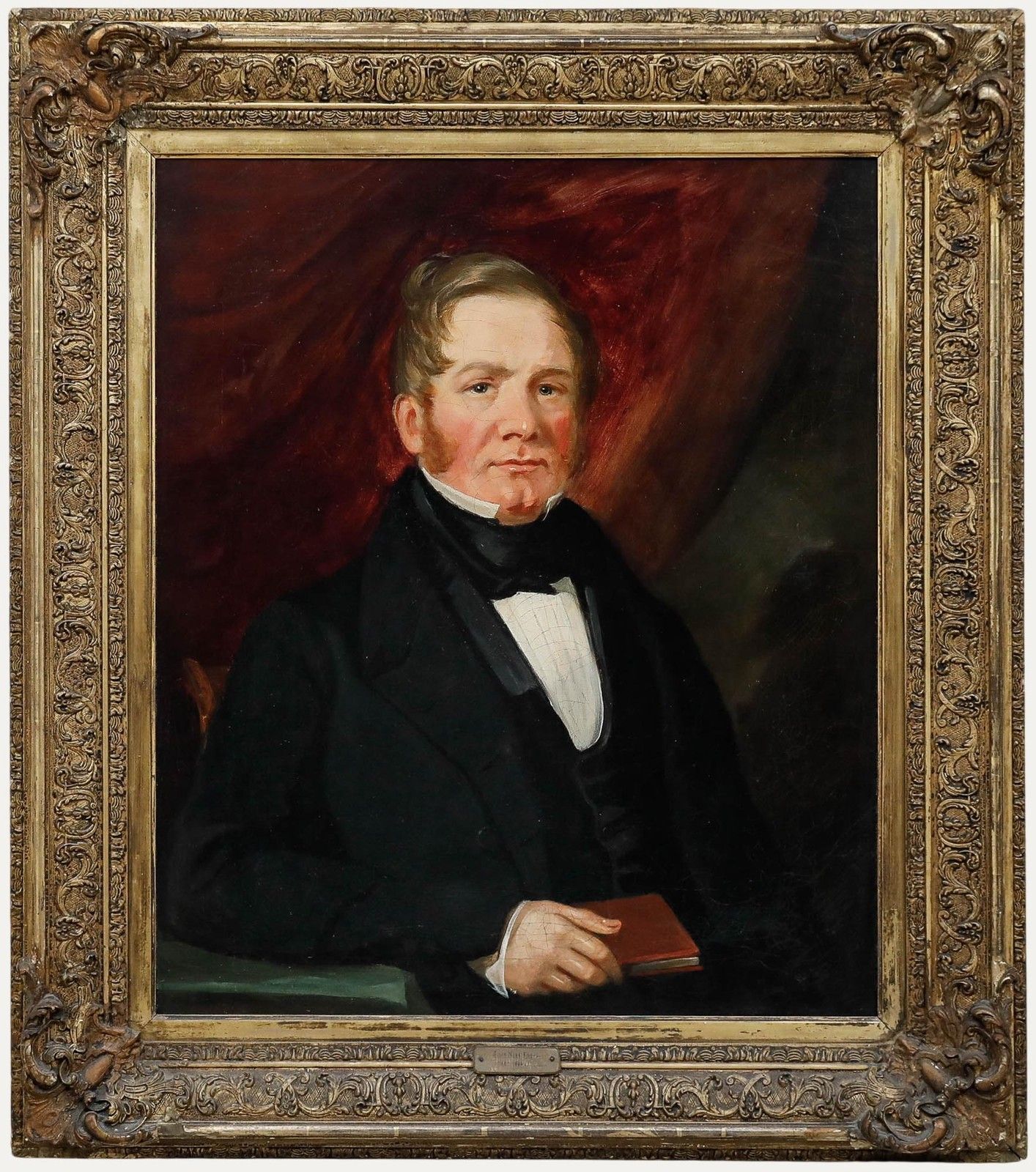 Fine Mid 19th Century Oil Portrait Of Mayor John Neve