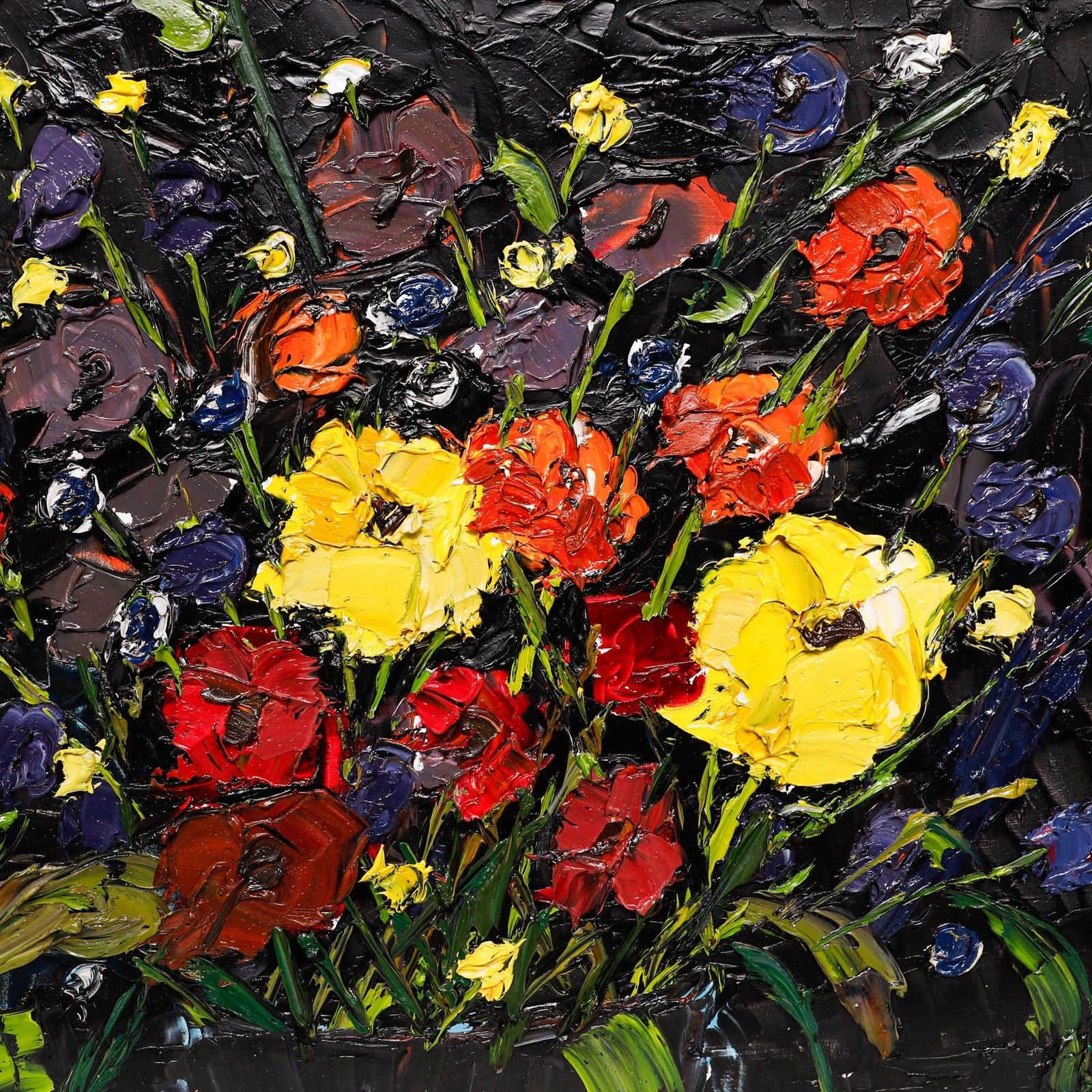Daniel Nichols Contemporary Oil, A Spray Of Poppies photo Art