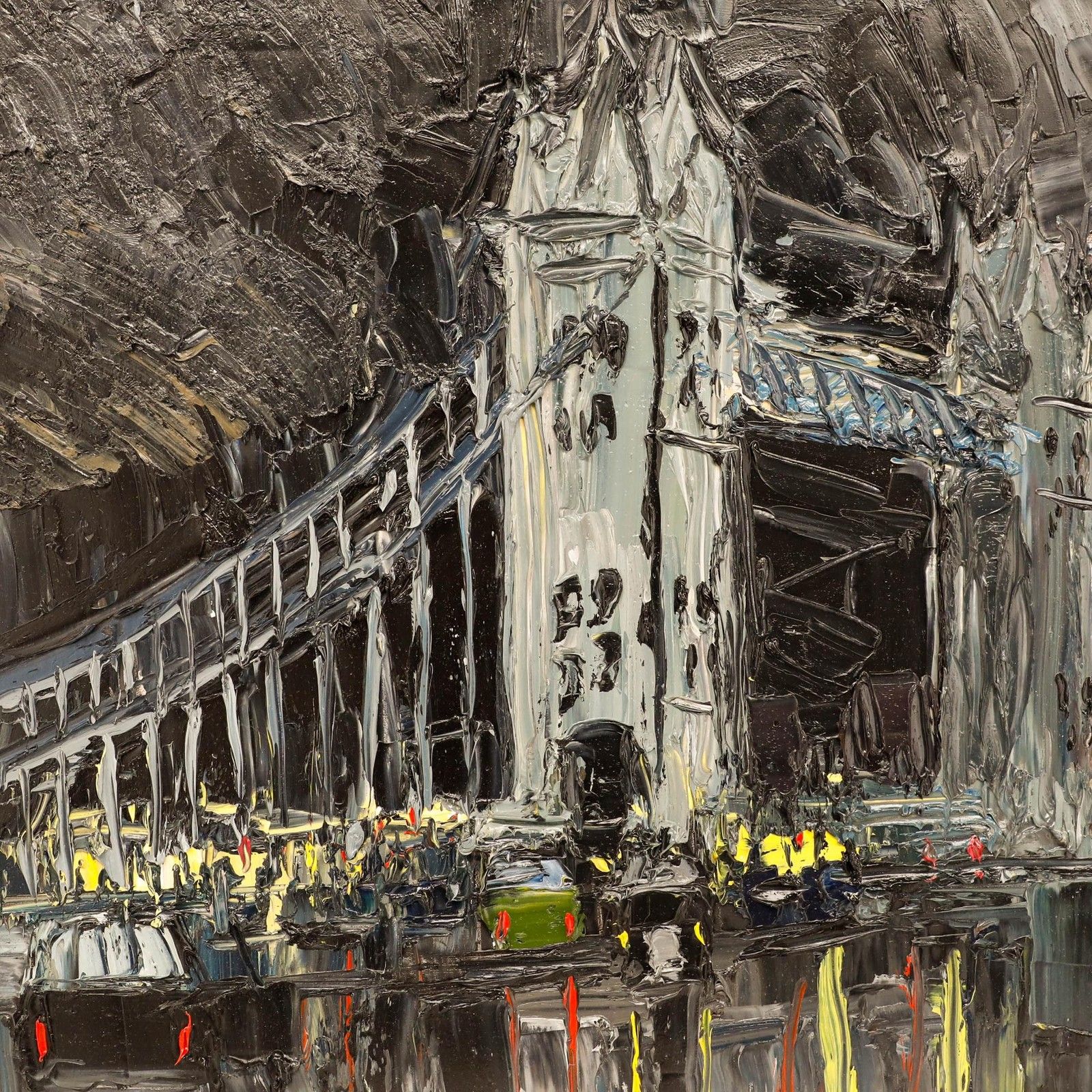 Daniel Nichols Contemporary Oil, Tower Bridge At Night photo Art