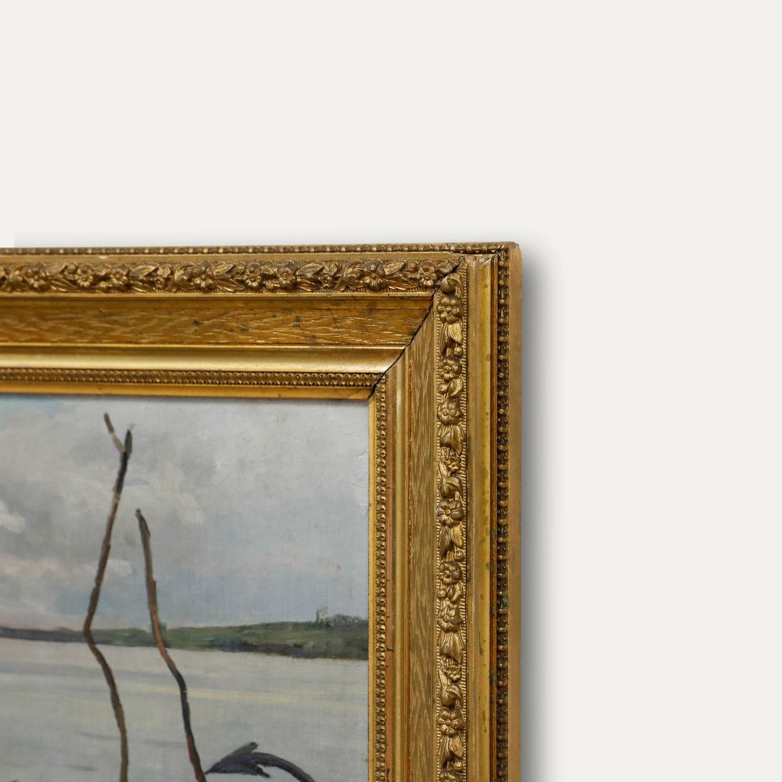 Manner Of Josef Wopfner Early 20th Century Oil, The Anchored Boat photo 325.0