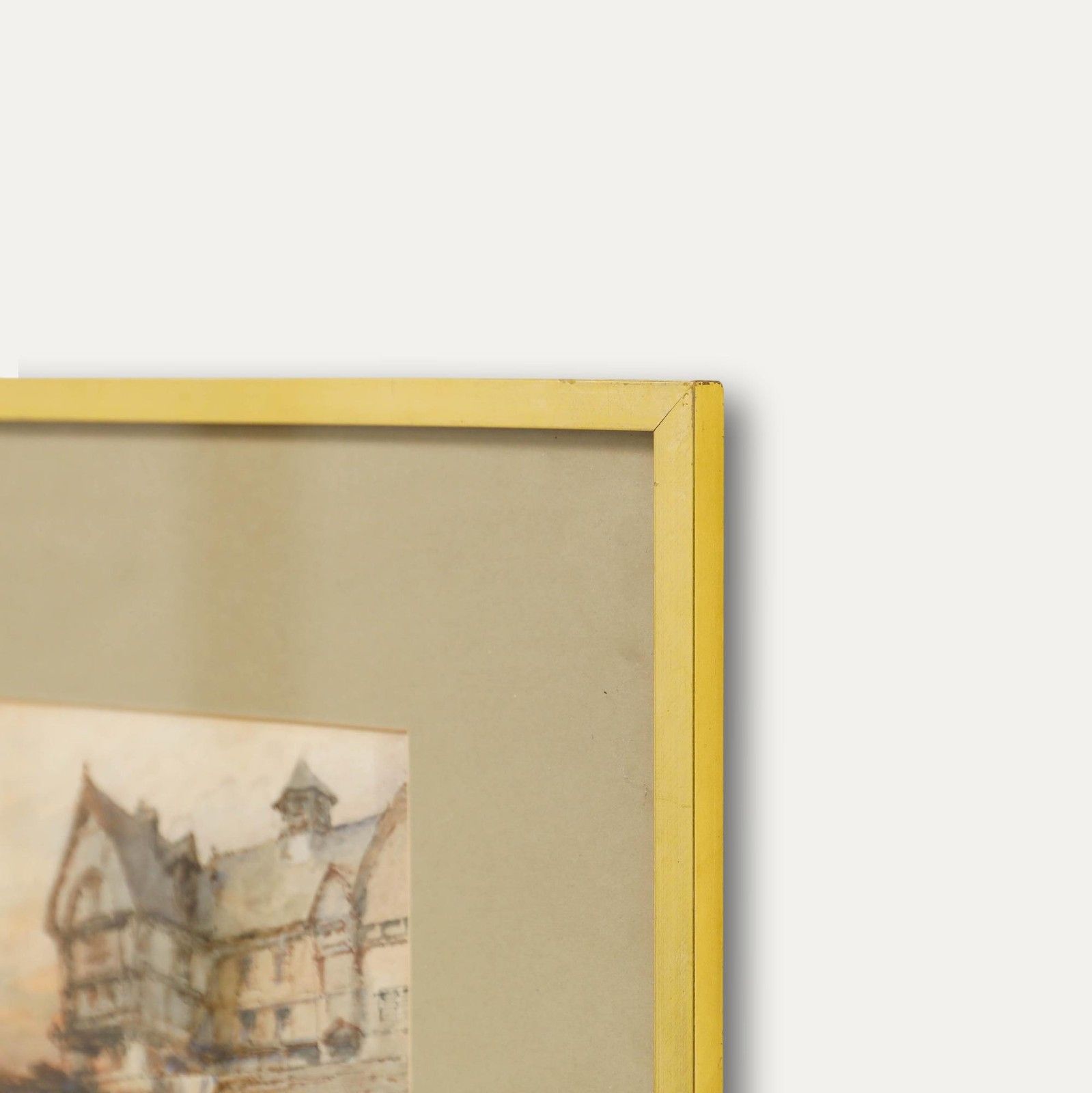 Paul Marny (1829 1914) Framed Watercolour, River Boat By The Bridge photo 325.0