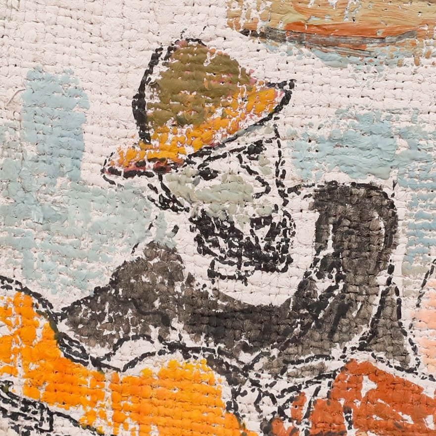 Fritz Brunner (1908 1996) Framed 1983 Mixed Media, Three Musicians photo Art