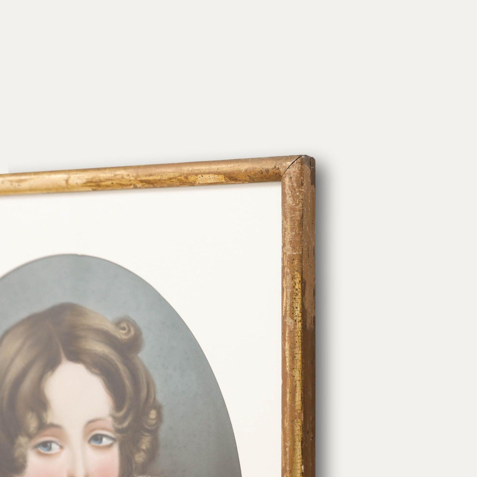 19th Century Pastel Girl And Her Dove photo vinterior