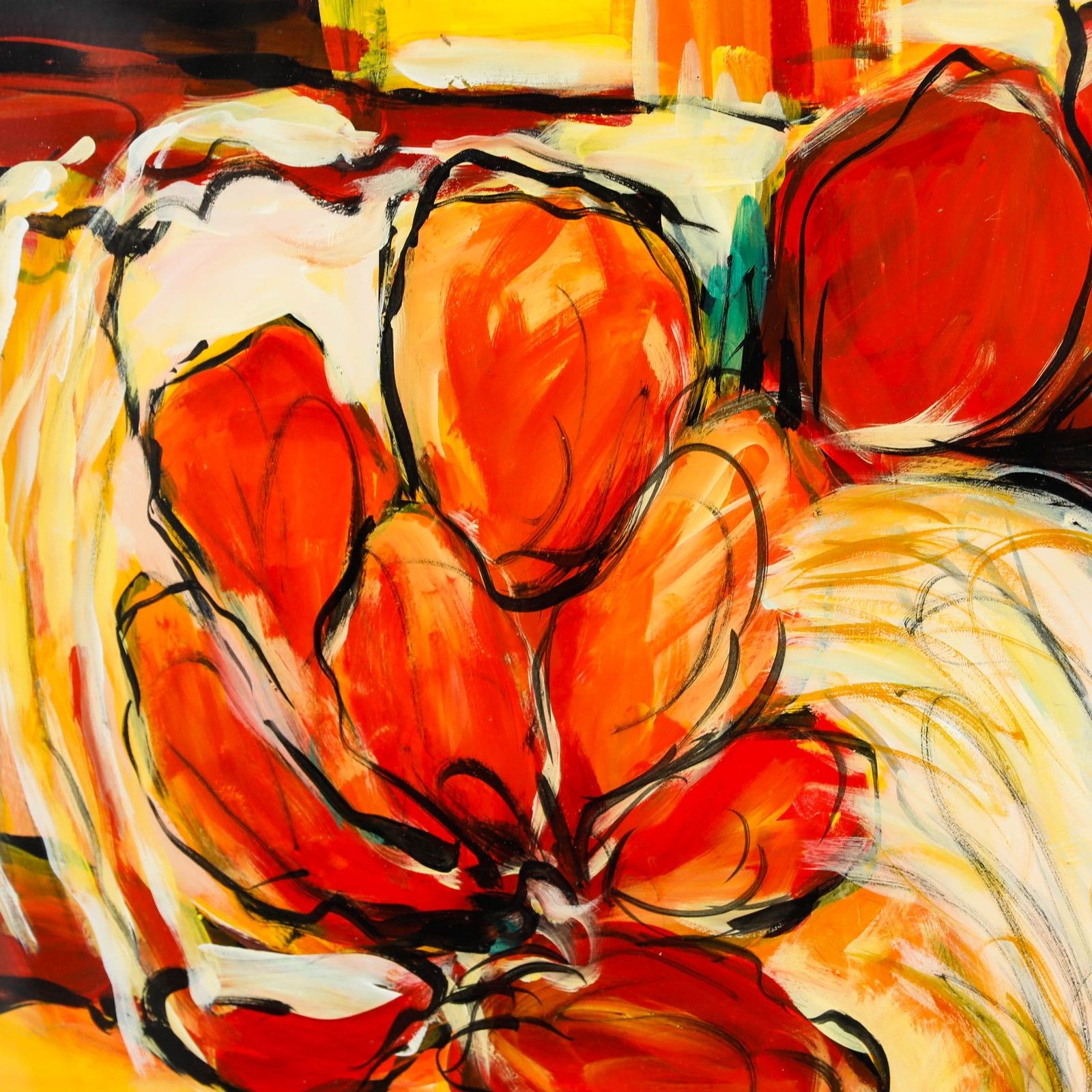Erwin Steinhauser (1939 2023) 20th Century Acrylic, Autumn Trees photo Art