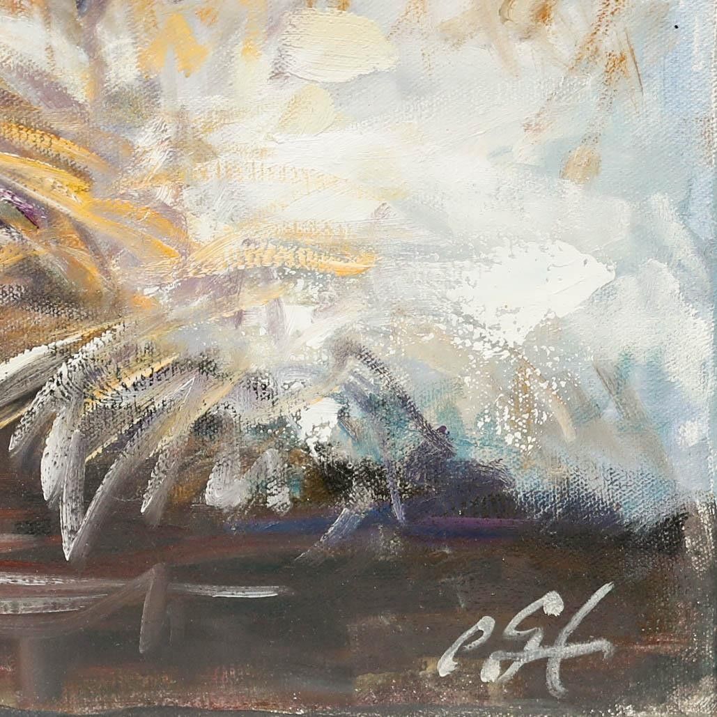 Erwin Steinhauser (1939 2023) 20th Century Acrylic, Stream In The Snow photo vinterior
