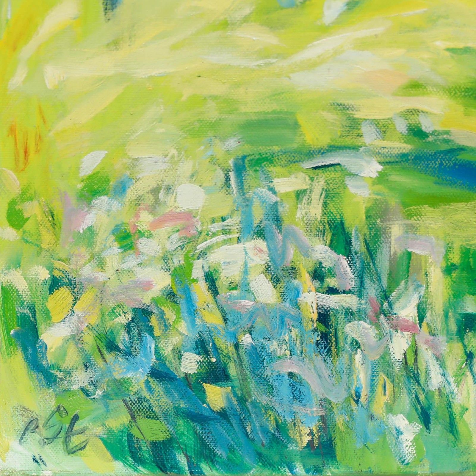 Erwin Steinhauser (1939 2023) Contemporary Oil, Blossom photo vinterior