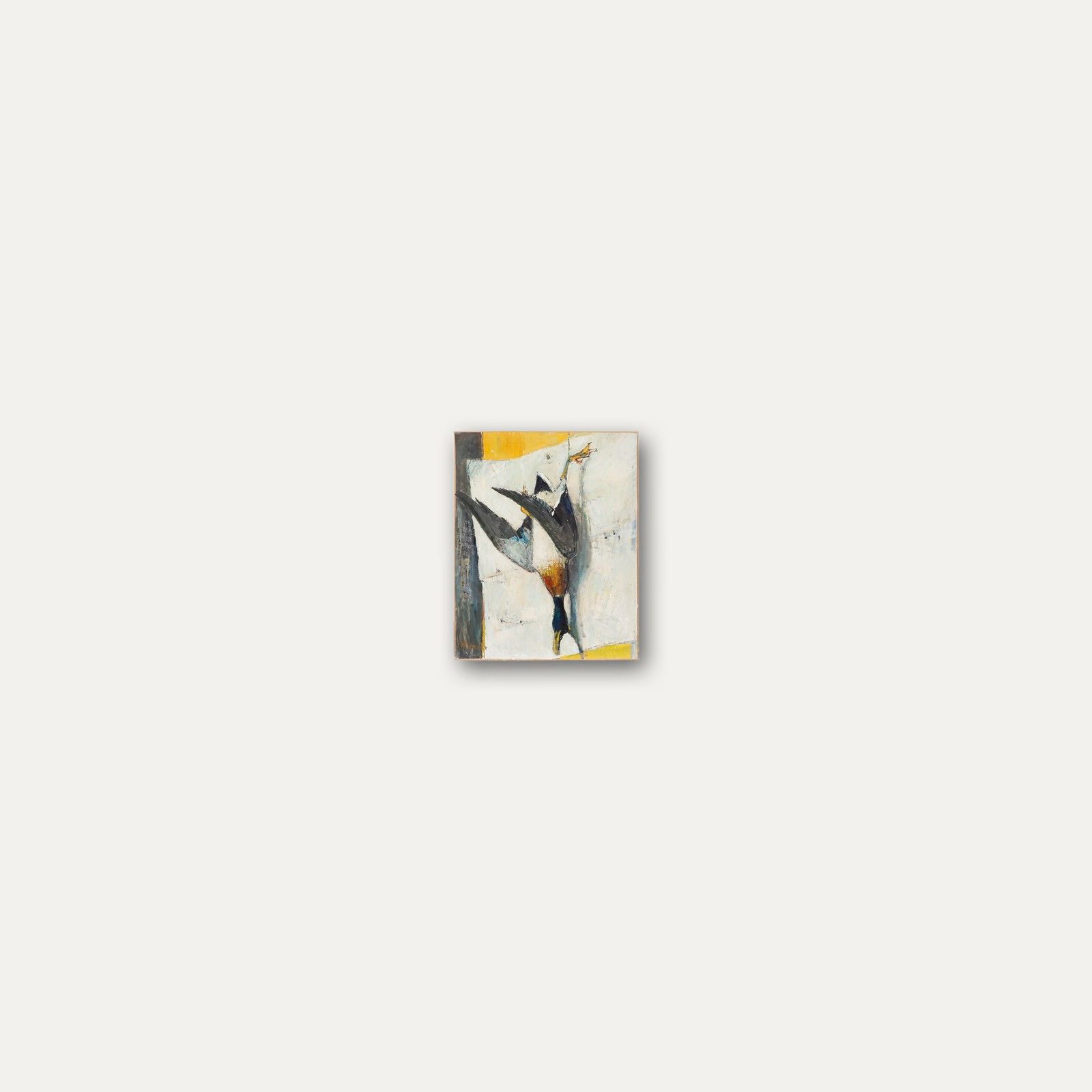 Charles Betremieux (1919 1997) Mid 20th Century Oil, The Duck photo vinterior
