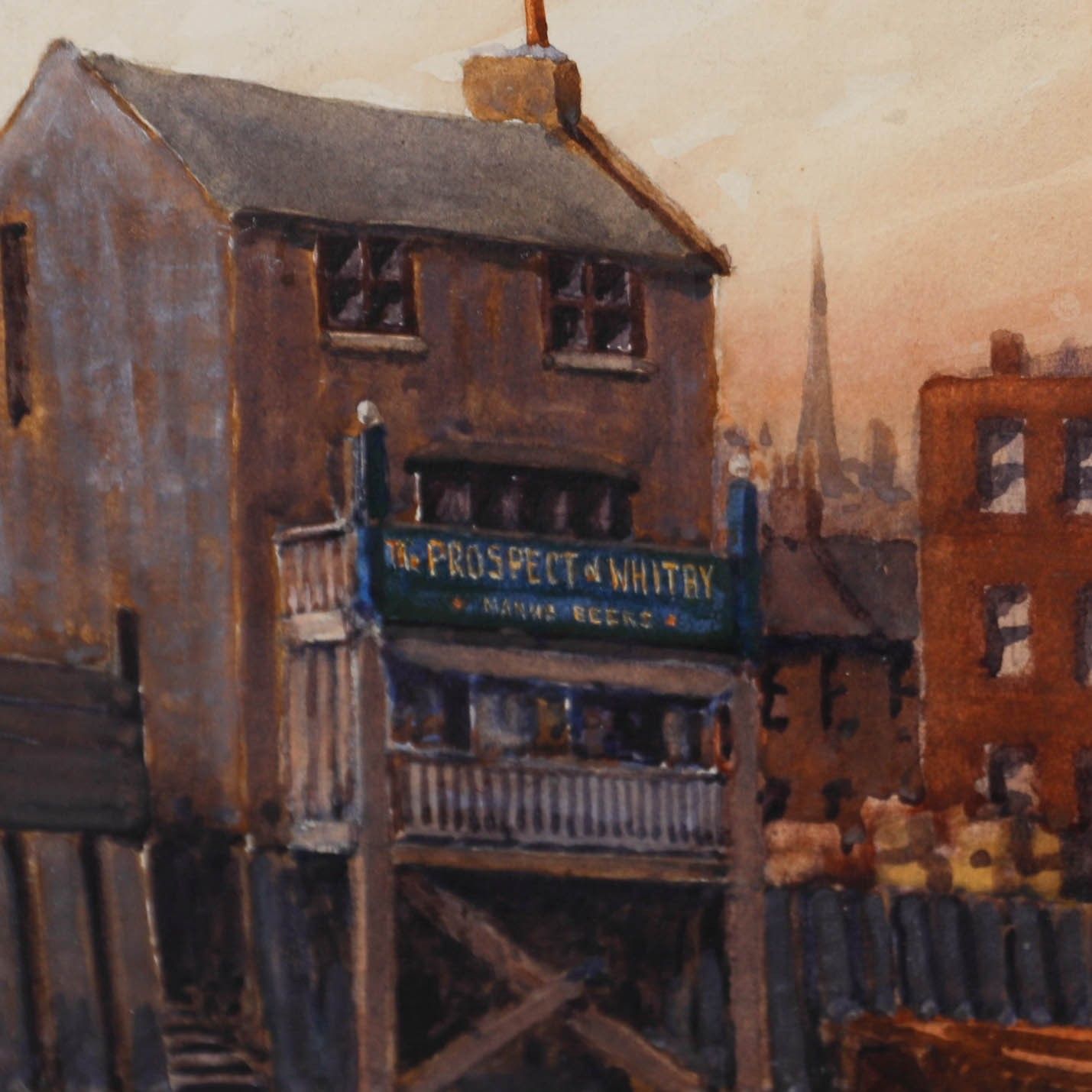 William Barclay Clibborn  Early 20th Century Watercolour, The Prospect Of Whitby photo Art