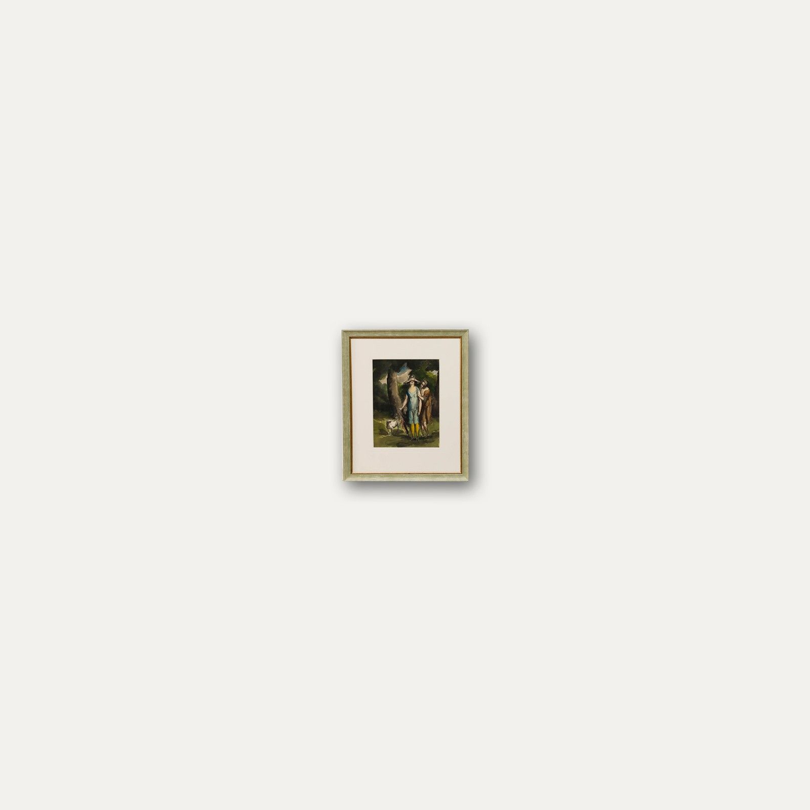 Harold Hope Read (1881 1959) Framed Watercolour, A Walk In The Park photo vinterior