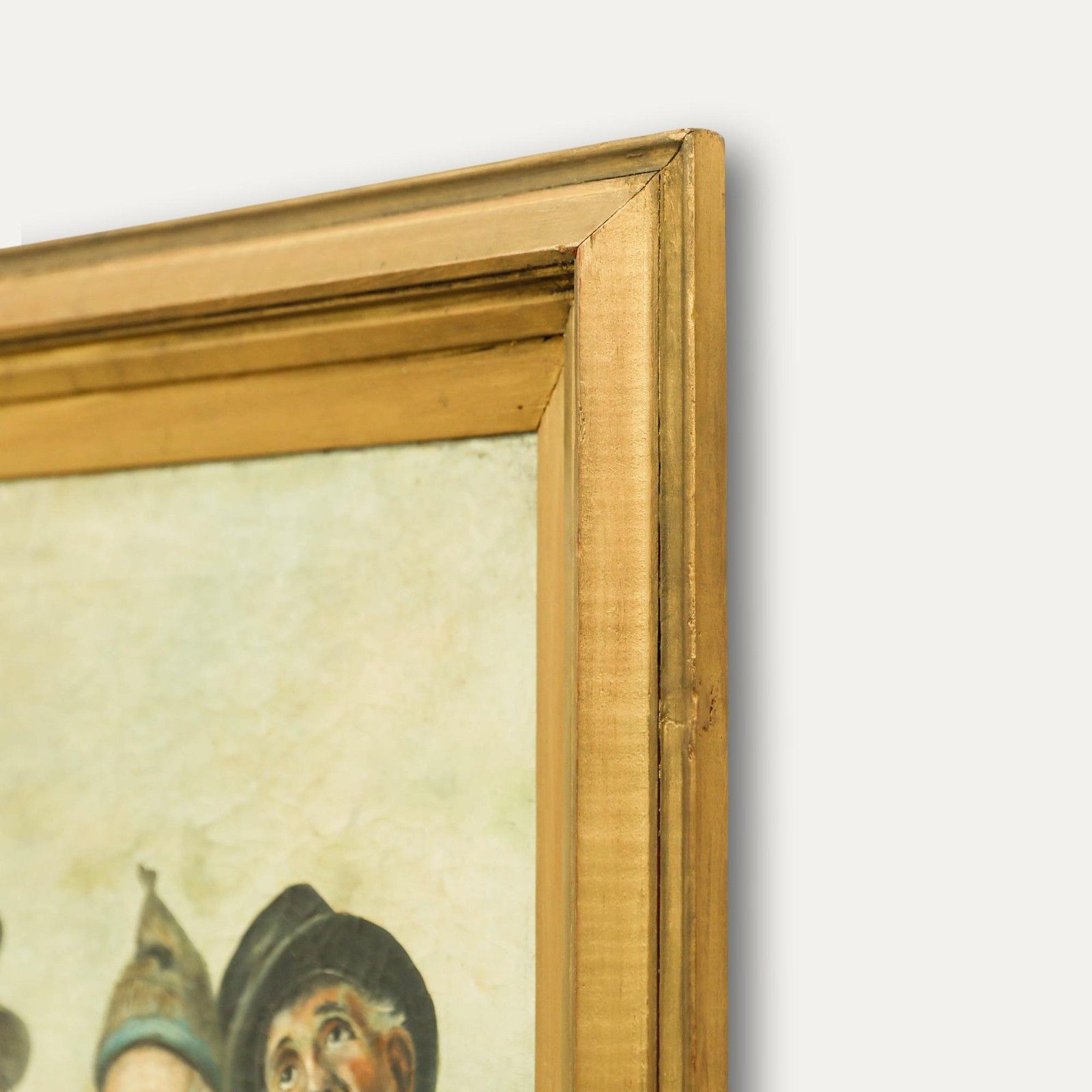 After Vincenzo Busciolano Framed Late 19th Century Oil, Italian Troubadours photo vinterior