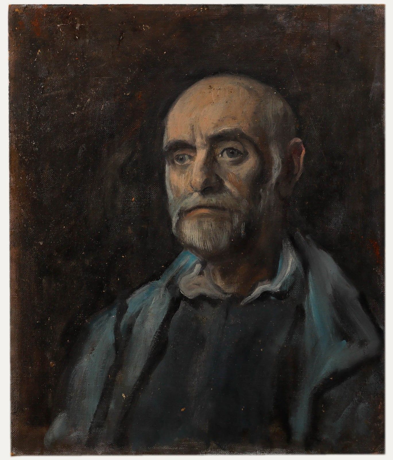 George Weissbort (1928 2013) 20th Century Oil, Man In Blue photo furniture