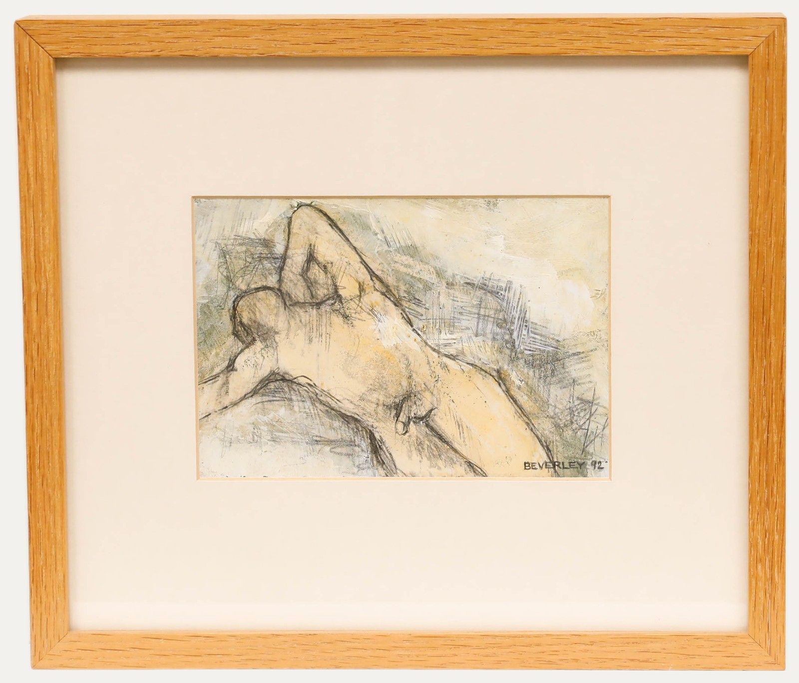 Beverley Peter Meyers (1949 2016) 1992 Mixed Media, Male Nude