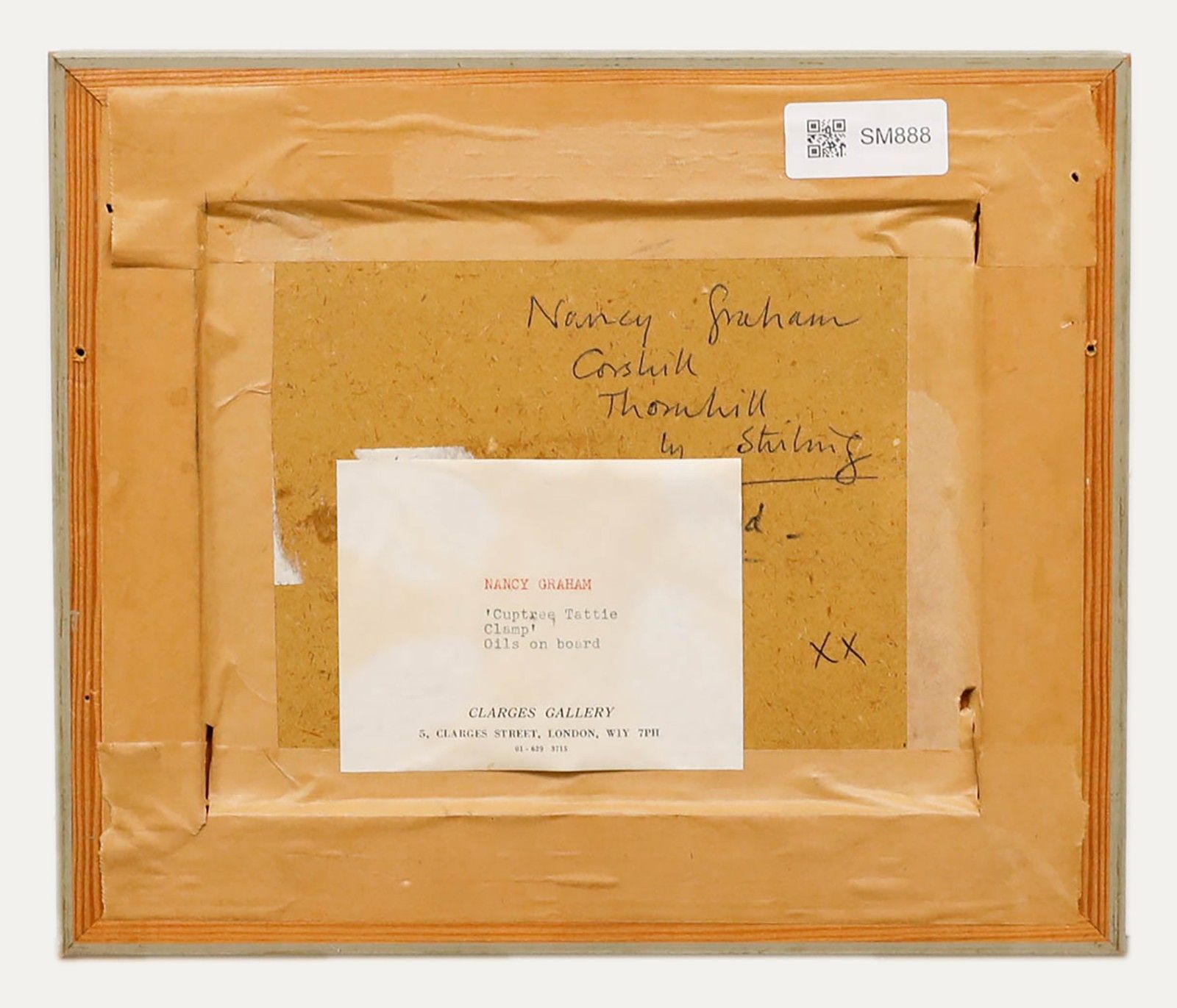 Nancy Graham Framed Mid 20th Century Oil, Cuptree Tattie Clamp photo for sale
