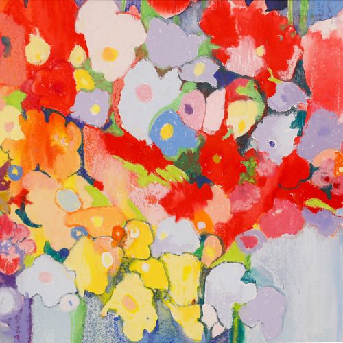 Nola Armstrong 20th Century Pastel, Tiffany Flower photo 250.0