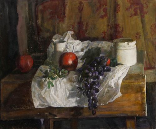 George Weissbort (1928 2013) 20th Century Oil, Mistletoe & Fruits photo furniture