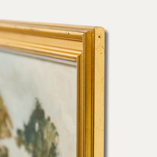 Michel Gassies Framed 20th Century Oil, Edge Of The Loire photo vinterior
