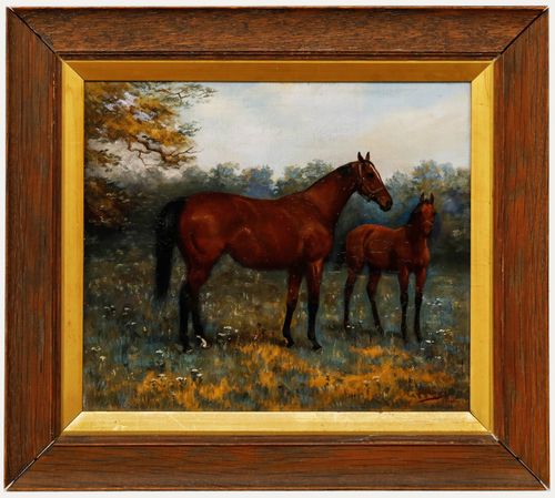 Godfrey Douglas Giles (1857 1941) Framed Oil, St Windeline & Wool Winder