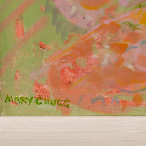 Mary Chugg (1935 2024) Framed Contemporary Oil, Pink Nude photo buy