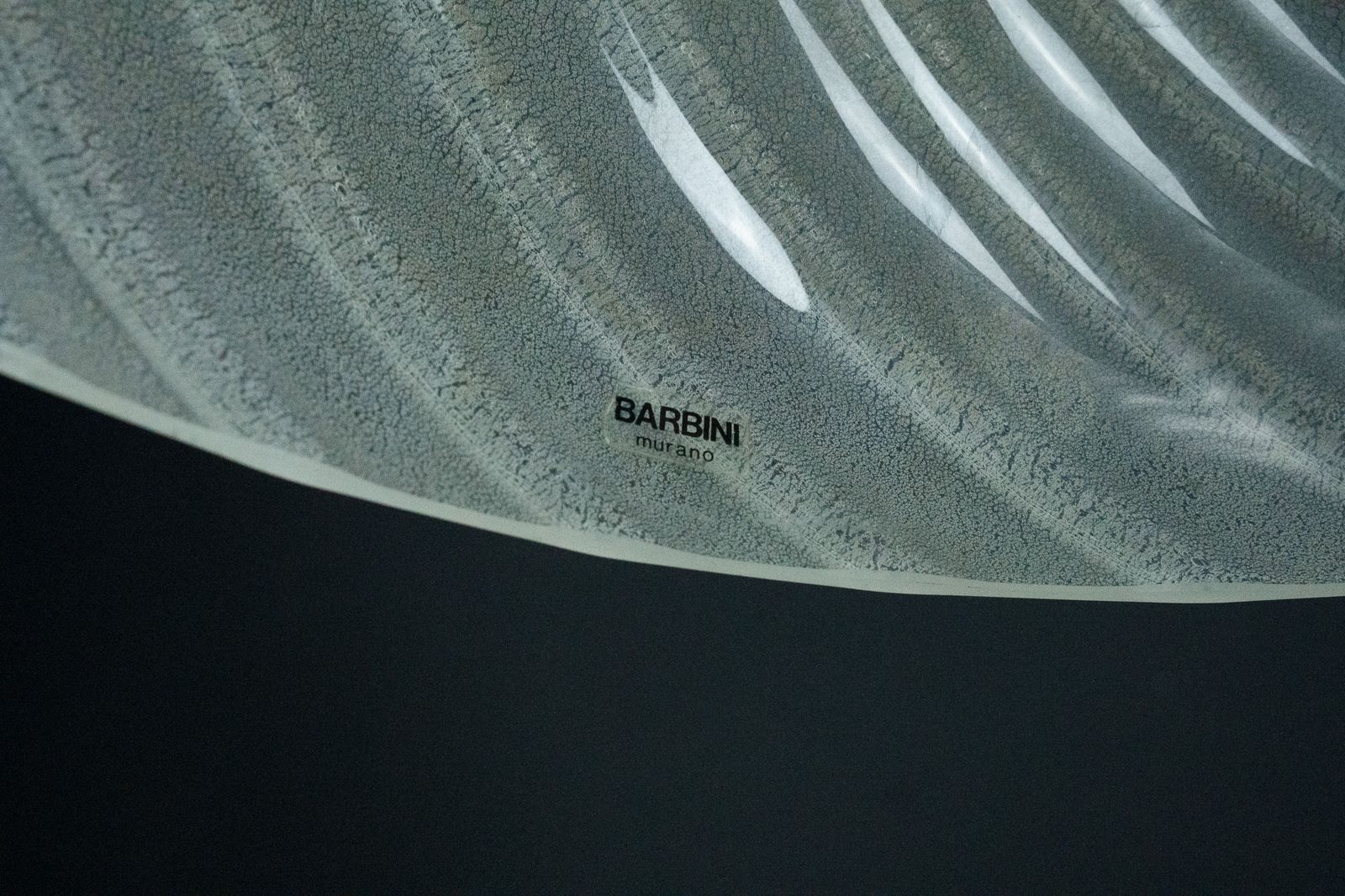 photo furniture Barbini Murano Glass Pendant Lamp, Early 1980s