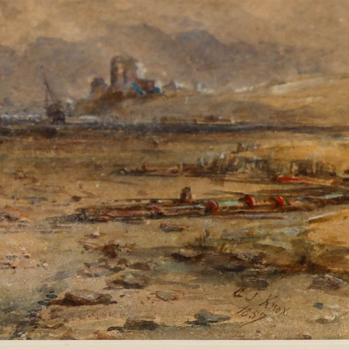 George James Knox (1810 1897)  1857 Watercolour, By The Windmill photo vinterior