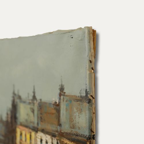 Vittorio Muscariello 20th Century Oil, Paris On The Seine photo 325.0