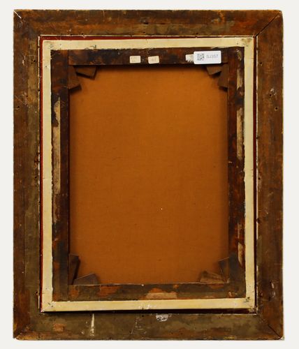 Framed Late 19th Century Oil Lady Under The Parasol photo for sale