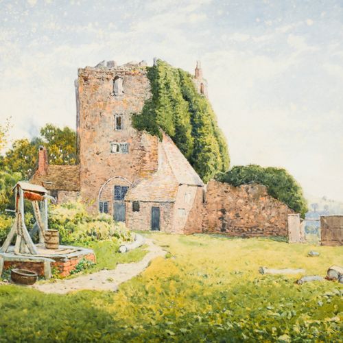 Arthur Suker (1857 1902) Late 19th Century Watercolour, Grounds Of Ruins photo Art