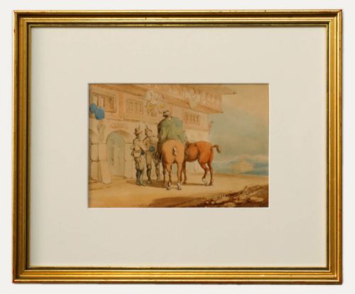 Charles Cooper Henderson (1803 1874), 19th Century Watercolour, Tyrolean Posting