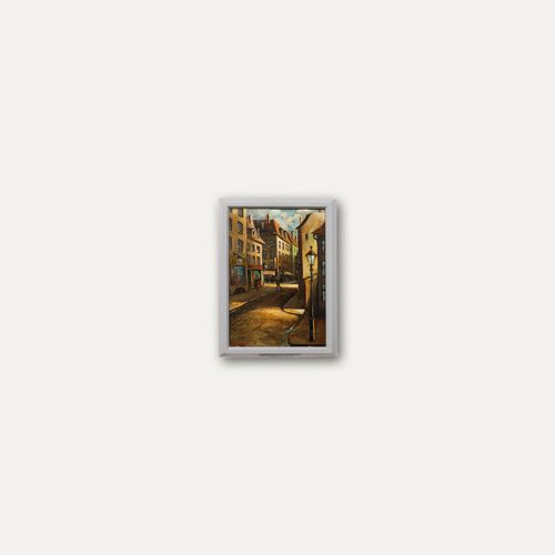 Gerhard Windisch (1895 1961) Framed Oil, Early Morning In The City photo buy