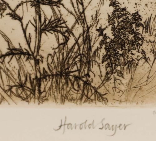 Harold Wilfred Sayer Re Rwa (1913 1993) Framed Etching, The Beekeeper photo vinterior
