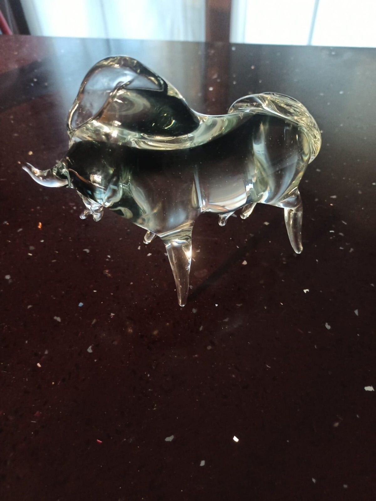 Murano Glass Bull Handmade Sculpture Vintage, Italy Venice photo buy