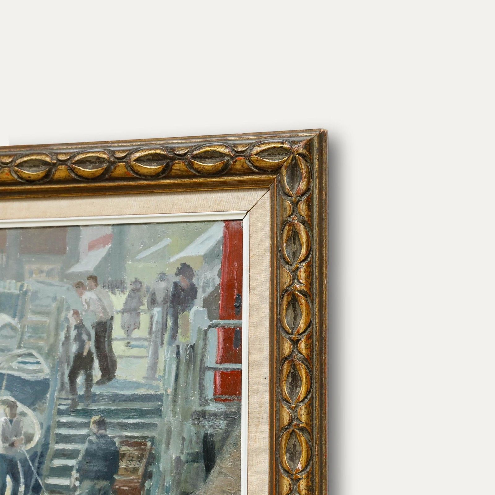 Colin Clough Hilton (1902 1984) Mid 20th Century Oil, In Whitby Harbour photo vinterior