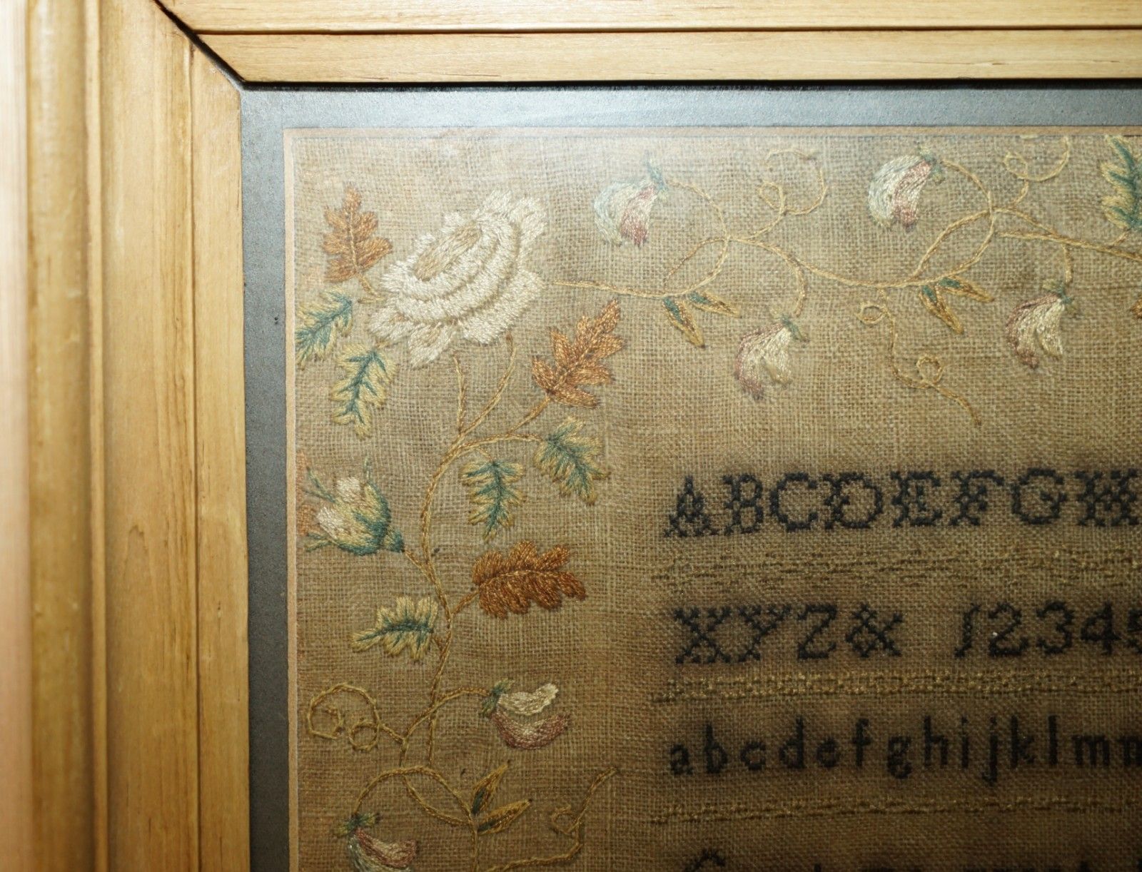 950.0 Collectable Antique Antique 1817 Mary Perkins George III Needlework Sampler photo
