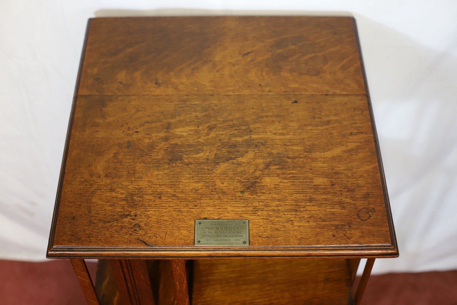 Beautiful Victorian Oak Revolving Bookcase. photo buy